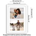 thumbnail image 2 of Americanflat 8x10 Double Picture Frame with Shatter-Resistant Glass - Fits Two 8x10 Photos or use as One 12x18 Poster Frame - Signature Collection - Collage Frames for Wall Display - White, 2 of 5