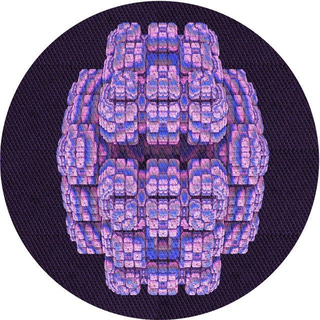 Ahgly Company Tapis Rond Lavable en Machine Intérieur Transitionnel Violet Profond, 3 Pieds Rond