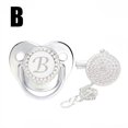 thumbnail image 4 of XZNGL Baby Pacifier 26 Letter Name Initial Clip Silicone Infant Nipple Bling Newborn Pacifier, 4 of 9