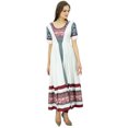 thumbnail image 1 of Bimba Kurti Anarkali Longue Ligne A pour Femmes, Kurta d'Été pour Dames, Robe Maxi, 1 of 8