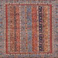 thumbnail image 1 of Ahgly Company Indoor Square Abstract Brown Red Abstract Area Rugs, 8' Square, 1 of 6