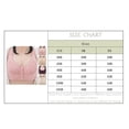 thumbnail image 3 of Sports Bras Women Front Closure Non-Restrictive Fit Bra Plus Size With Wireless No Padding​​ Plus Size Sports Bra Beige 90B, 3 of 3