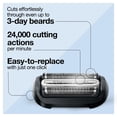 thumbnail image 3 of Braun Series 6 Electric Shaver Replacement Head with Sensitive Skinguard, Easily Attach Your Shaver Head, Compatible with next Generation Series 6 Shavers, 64B, Black, 3 of 8
