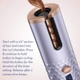 thumbnail image 3 of QUTETN Automatic Curling Iron   Cordless Hair Curlers with Adjustable Temps & Timers  Ceramic Barrel Auto Wave Wand  Portable Rotating Curling Wand Hair Styling Tool for Travel, 3 of 12