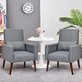 thumbnail image 2 of Costway Set of 2 Dual-use Upholstered Rocking Chair w/Pillow Dark Grey, 2 of 10