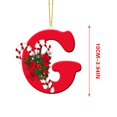 thumbnail image 3 of Vaidha 26 Letters Christmas Tree Decoration Pendant Christmas Tree Ornaments Personalized DIY Christmas Ornaments Christmas Decoration Xmas Tree Hanging Decor, 3 of 3