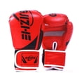 thumbnail image 1 of 1 Paire Femmes Hommes Gants de Boxe Portables Entraînement Pratique Mitaines de Frappe Ajustables Protège-Mains Équipement de Sport Accessoires Rouge 10oz, 1 of 7