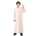 thumbnail image 2 of Kcodviy Thobe Arabe Thobe Musulman Chemises Garçon Manches Longues Caftan Col Ras du Cou Chemise à Manches Longues pour Grands Garçons Robe Nationale Garçons Adolescents Ensemble de Robe Brodée à Manches Longues Vêtements pour Enfants Arabes Hauts 2T Robe, 2 of 9
