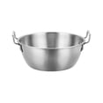 thumbnail image 1 of Stainless Steel Salad Bowl, Double Ear Mixing Bowl, Kitchen Prep and Serving, Rust Resistant, Dishwasher reliable, Ergonomic Handles, Modern Tableware, 1 of 7