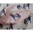 thumbnail image 4 of oneOone Silk Tabby Fabric Horse Block Printed Fabric 1 Yard 42 Inch Wide, 4 of 4