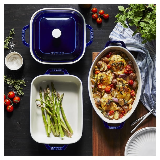 STAUB Ceramique Mixed Baking Dish Set Dark Blue 4 Piece - Walmart.ca