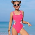 thumbnail image 2 of REDARER Girls' Swimsuit with Adjustable Straps – One-Piece Bathing Suit,Size 9-10 Years, 2 of 4