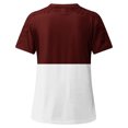 thumbnail image 5 of TopLLC Women's Short Sleeve Plus Size Tops Crewneck T Shirt Loose Fit Lace Stitching Shirts Solid Hollow Out Ruffle Tunic Tops, 5 of 5