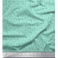 thumbnail image 1 of Soimoi Moss Georgette Fabric Cactus,Alarm Clock & Flamingo Shirting Decor Fabric Printed Yard 42 Inch Wide, 1 of 3