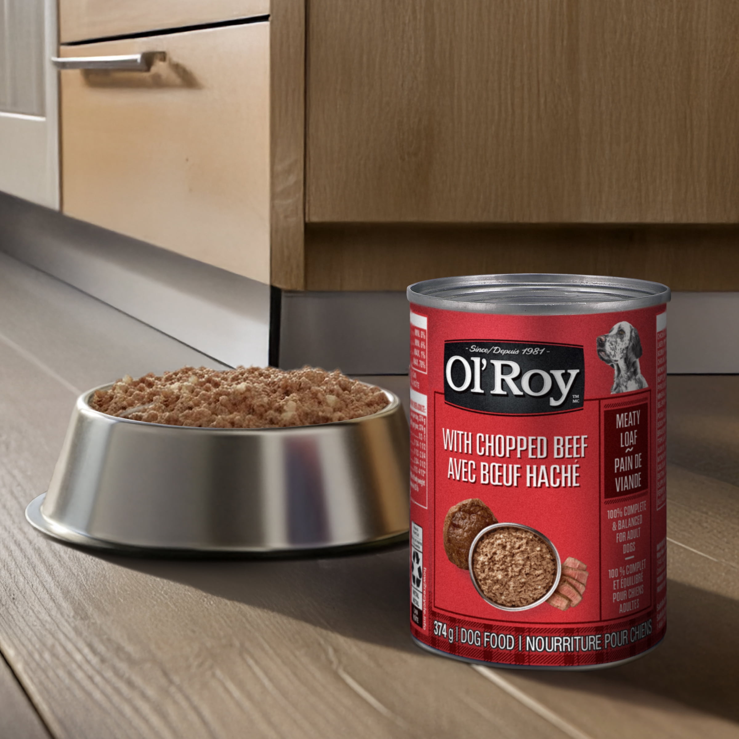 Nourriture pour chiens Pain de viande avec bœuf haché Ol’ Roy