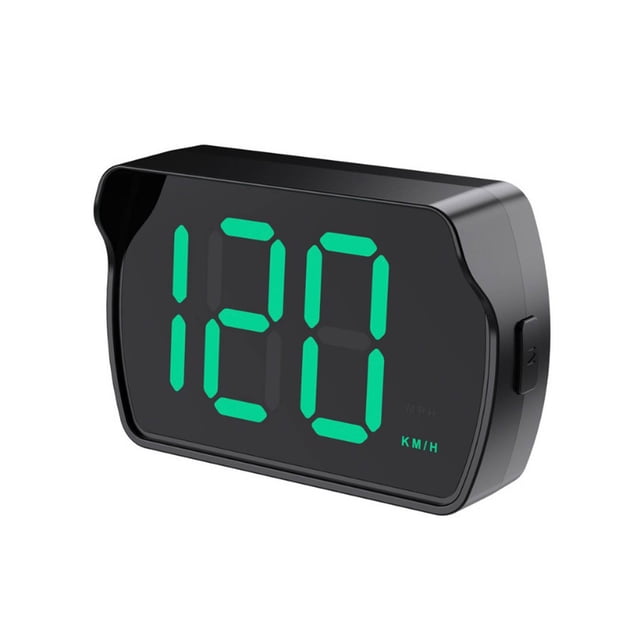 Car HUD Head Up Display Speedometer Real-Time Speed Projection for Safe Driving Plug and Play USB/Car Charger Interface ABS Black Design Universal Vehicle Installation