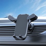 Car Phone Holder Mount, Xinsrenus Universal Car Cradle Hands-Free Cell Phone Stand, Super Stable Upgraded Hook Non-Slip Damping Silica Gel for 4.7-7.0 Inch Phones, 360° Rotation Car Accessories, Black