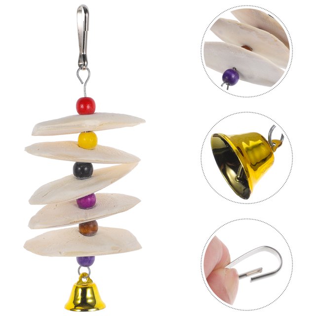 Mobutofu Cockatiel Os de Seiche à Mâcher Forme Irrégulière Beige 1 Pcs