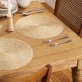 thumbnail image 2 of Holiday Time Maison De Noel Collection Woodgrain Molded PVC Round Placemat, Gold, 15" Round, 2 of 3