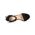thumbnail image 4 of BLISSFUL STEP Women's Block Heels Zipper Buckle Ankle Strap Sandals Black 9, 4 of 8