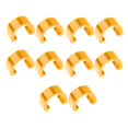 thumbnail image 1 of S SERENABLE 10 Pieces Aluminum Clip Cable Housing Hose Guide for Road Various Gold, 1 of 9