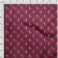 thumbnail image 3 of oneOone Cotton Silk Fabric Leaves|Bird & Floral Block Decor Fabric Printed BTY 42 Inch Wide, 3 of 4
