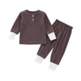 thumbnail image 2 of NJDVHB Ensembles d'Hiver pour Tout-Petits, Ensembles d'Automne pour Garçons Tout-Petits, Ensemble de Pyjama pour Garçons Filles, Hauts Unis à Manches Longues à Col Rond pour Tout-Petits Pantalons, Gris, 110, 2 of 3
