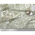 thumbnail image 1 of Soimoi Velvet Fabric Damask Patchwork Print Fabric by Yard 58 Inch Wide, 1 of 3