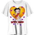 thumbnail image 2 of T-Shirt Blanc Betty Boop Grand Cœur Géant, 2 of 4