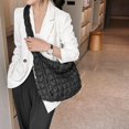 thumbnail image 3 of Large Capacity Hobo Bag Solid Color Quilted Satchel Bags for Women Birthday Gift, 3 of 9