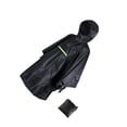 thumbnail image 2 of Transemion Adult Rain Poncho Waterproof Reusable With Adhesive Fastener Lightweight black, 2 of 6