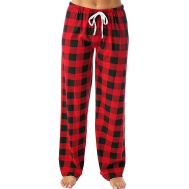 HongQid Pantalon de Pyjama pour Femmes Confortable Bas de Pyjama avec Poches Extensible à Carreaux Vêtements de Nuit