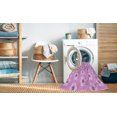 thumbnail image 2 of Ahgly Tapis d'Intérieur Lavable en Machine Carré Transitionnel Fleur Rose, 5 Pieds Carré, 2 of 7