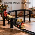 thumbnail image 4 of UFULMN Electric Train Set with 3D Elevated Tracks Quiet Mode Christmas Train Maximum Recommended Age 3+ for Kids Material, 4 of 7