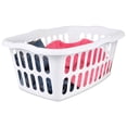 thumbnail image 3 of Sterilite 1.5 Bushel Plastic Stackable Laundry Basket, White (24 Pack), 3 of 5