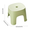 thumbnail image 3 of Fridja Non Slip Step Stool Shower Foot Stool 8 Inch High One Steps Stool Small Plastic Thickened Step Stool for Home, Office, Garage Stools Laundry Bathroom, 8.07x7.67x6.29in, Light Gray, 3 of 6