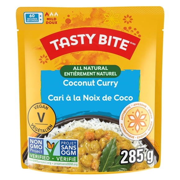 TASTY BITE Coconut Curry All Natural Indian Entrée, 285G
