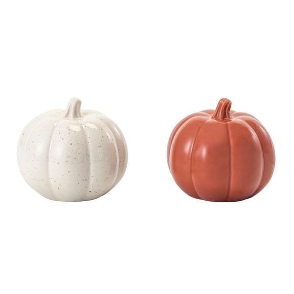 Way to Celebrate Harvest Collection Ceramic Salt and Pepper Shakers, 2 Pieces