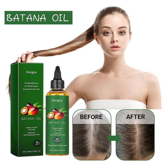 Batana Oil for Hair Growth - 100% Pure Batana Oil Hair Oil to hydrate, repair dry, damaged hair and enhance skin radiance