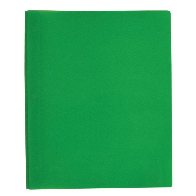 Winnable TC-02-LG Couverture de Rapport en Poly Tang avec Trois Attaches Vert Pâle - 1 Chacun