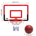 thumbnail image 1 of Transparent Hanging Door Basketball Board Punch-free Mini Basketball Backboard With 1 Basket Net 4 Hook 1 Basketball, 1 of 9