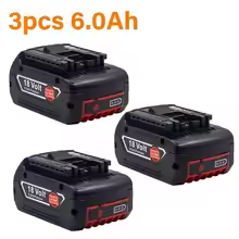 thumbnail image 1 of High Performance Bosch 18V 6.0Ah Lithium-ion Battery GBA18V Professional GBA GSR GSB BAT609 (KC) Rechargeable Battery, 1 of 7