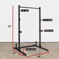 thumbnail image 2 of Squat Rack 800LB Capacity Power Rack 2"x 2" Steel Power Cage Exercise Stand with 4 J-Hooks for Bench Press, Weightlifting and Strength Training - 1026783, 2 of 5