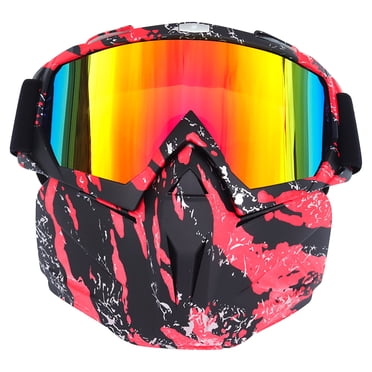 Adult Ski Goggles with Detachable Ski Mask To Block the Sun Windscreen Goggles