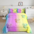 thumbnail image 2 of Erosebridal Colorful Axolotl Bedding Todder Comforter Set, Kawaii Rainbow Down Comforter, Wildlife Home Decor, Reversible 2 Pieces, 2 of 8
