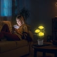 thumbnail image 4 of EGNMCR 3 Led Rose Lantern Solar 3 Heads Rose LED Potted Table Lamp Night Light Solar lantern, 4 of 4