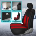 thumbnail image 4 of FH Group Universal Fit Striking Striped Cloth Car Seat Covers for Auto SUV VAN Airbag Compatible Full Set, 4 of 10