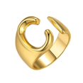 thumbnail image 4 of XZNGL Womens Fashion Ring Couple Ring Opening 26 Letters Ring Jewelry, 4 of 8