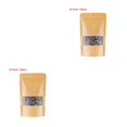 thumbnail image 2 of Transemion 10pcs Snack Bags Kraft Paper Window Paper Window Candy Bags Sealing Portable Cookie Bread Pouches 16*22 2Set, 2 of 6