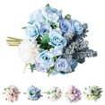 thumbnail image 2 of Coofit Artificial Bouquet Simulated Wedding Bouquet Home Decor Flower Photo Prop, 2 of 10